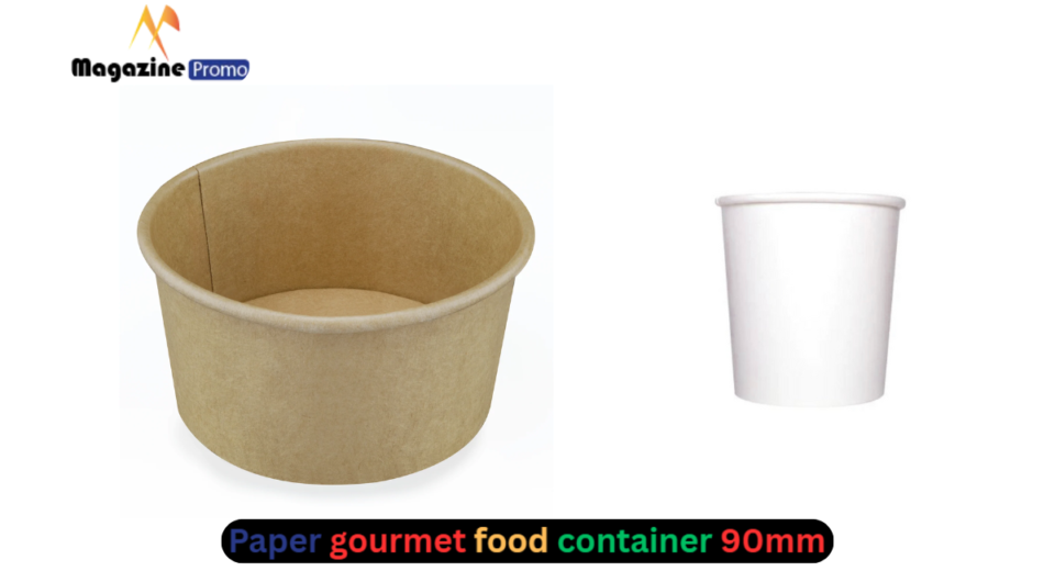 paper gourmet food container 90mm
